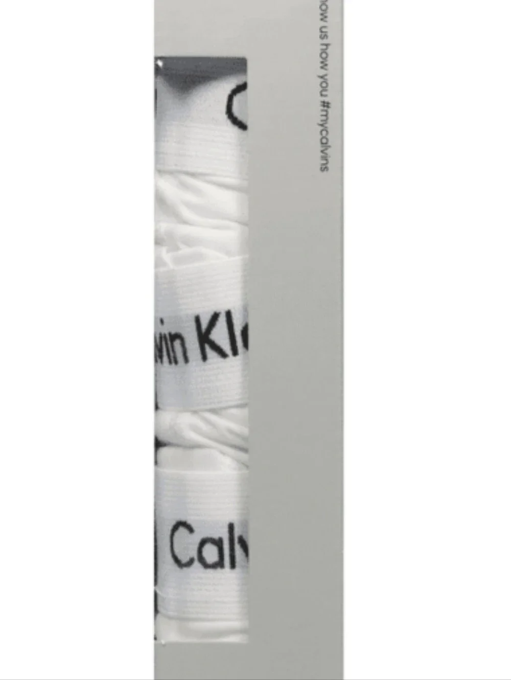 Calvin Klein Men’s Cotton Stretch 3-Pack Boxer Briefs White Size M – New